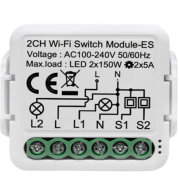 WIFI 2G+Bluetooth with power metering relay with neutral line